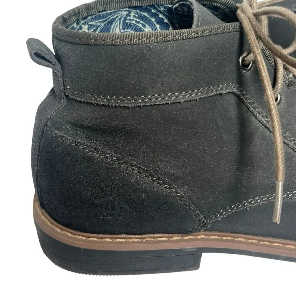 Penguin Munsingwear Gray Monty Chukka Leather Boots Size 9.5